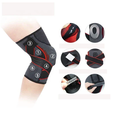  Supporto sportivo esterno protezione ginocchia molla elastica rinforzi ginocchia ginocchio Supporto