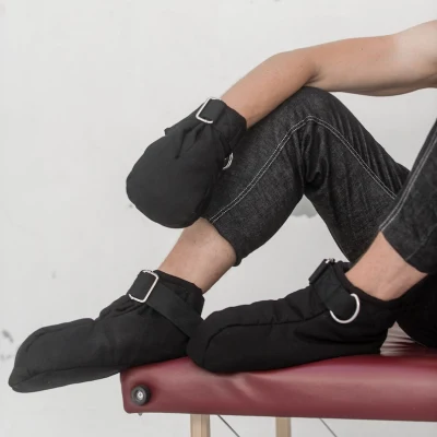  Fetish piede di alta qualità Giocattoli Sesso Divertimento coziest piede fetish Stivale secondario con protezione per piedi, bracciali neri per caviglia