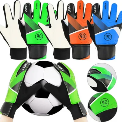  Guanti Goalkeeperguants per bambini e adulti con doppia protezione in pelle PU Per proteggere la mano