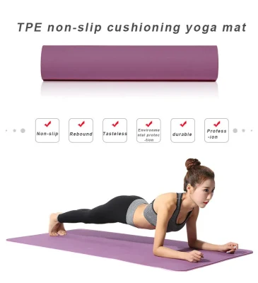  6mm uso domestico Pilates Eco non Slip esercizio di Esterilla Yoga Attrezzatura TPE yoga Mat