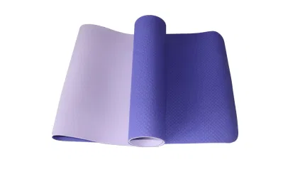  Eco friendly etichetta privata durevole Organic Custom Logo Stampa TPE Yoga Mat, a buon mercato Thick Fitness pieghevole esercizio di viaggio Yoga Mat