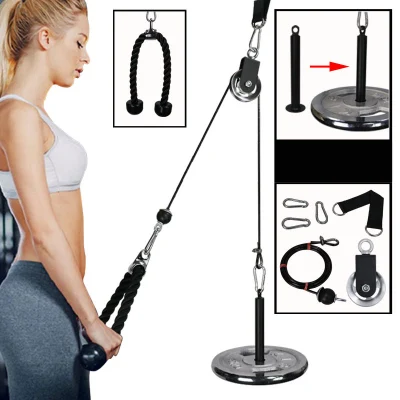  OEM filo d&prime;acciaio fai da te corda triclus tricipiti pull-down attrezzatura fitness