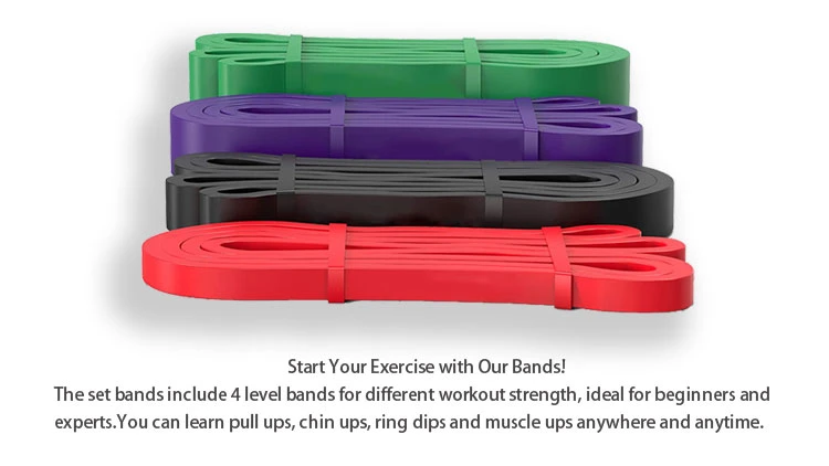 Latex Resistance Band Set Power Bands Powerlifting Bands