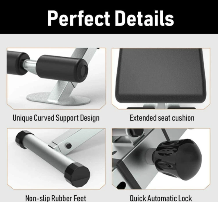 Adjustable Dumbbell Bench Incline/Decline/Flat Bench Multi Gym Bench Press