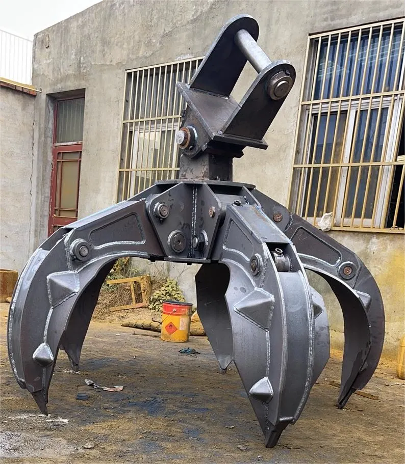 Orange Peel Grapple Suitable Excavator 10-15 Ton Excavator Attachment Good Quality