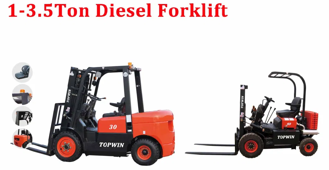 Europe Diesel Bale Lifted Truck Forklift Attachments with Bale Clamp