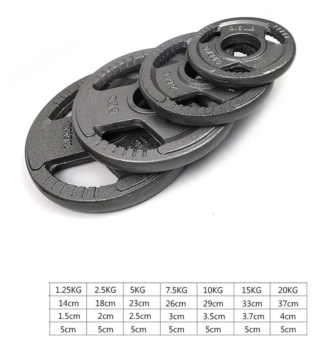 Best Price 2-Inch Standard Cast Iron Grip Weight Plates Fitness Equipment Barbell Plate for Strength Training