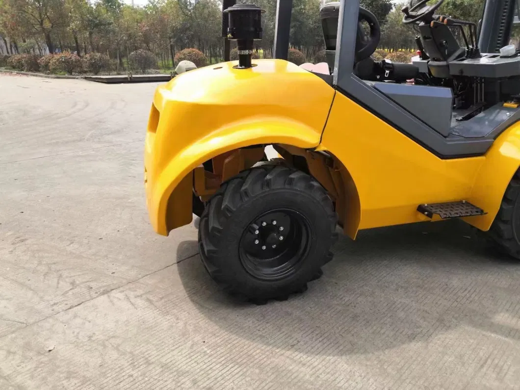 All-Terrain Forklift Trucks 3.5ton Rough Terrain Forklift 4 Wheel Drived Chinese Top Engine off Road Fork Lift Truck Diesel All Terrain Forklift