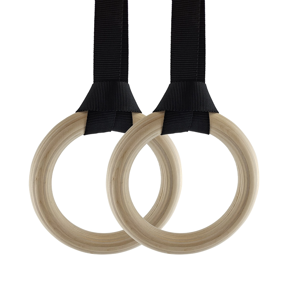 Quality Birch Wooden Wood Gym Ring Gymnastic Rings