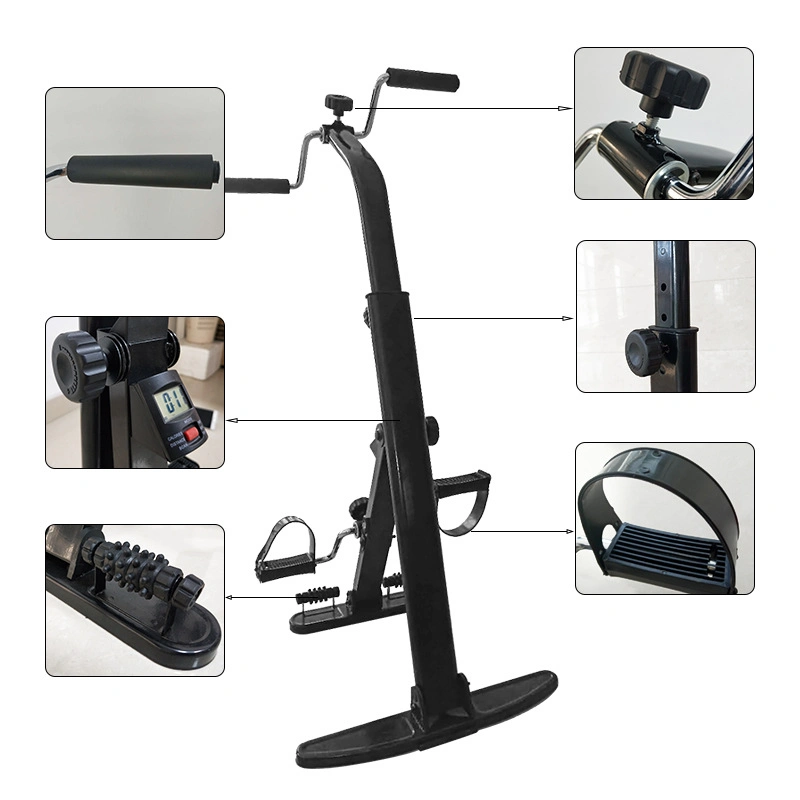 Park Brother Medical Pedal Trainer with PP Outside Cover Manual Black Belt Squat Exerciser ISO9001