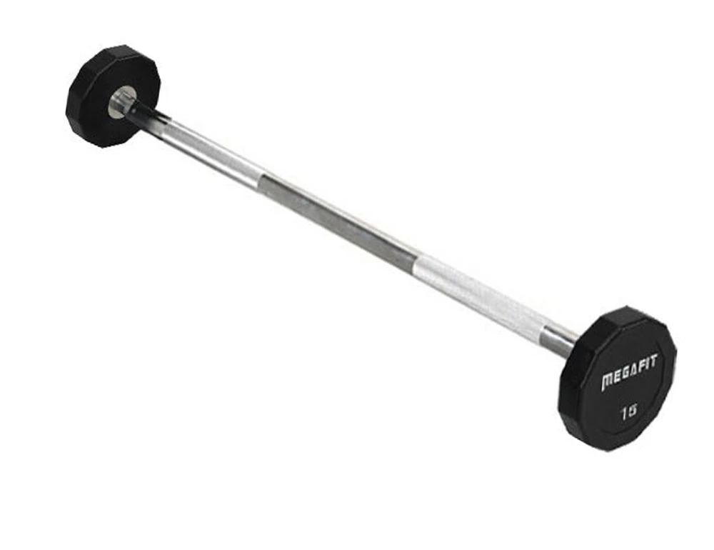 Gym 12 Deformed TPU Material Fixed Straight Bar Barbell Curved Bar Barbell