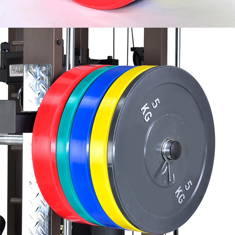 Wholesale Gym Accessories Colorful Rubber Cast Iron Rubber Bumper Weight Plates