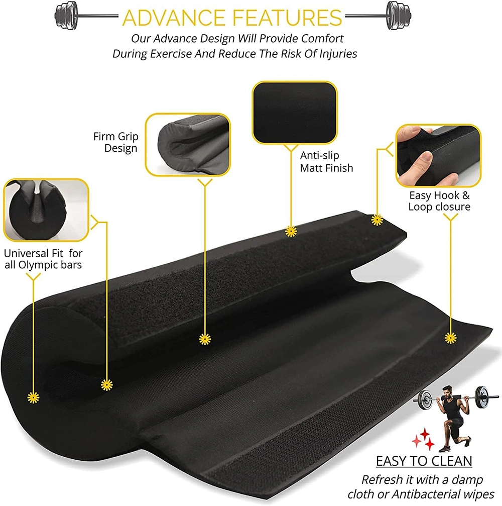 Ergonomically Designed Neck Strength Advanced Squat Pad Barbell Pad for Squats Lunges &amp; Hip Thrusts for Neck &amp; Shoulders