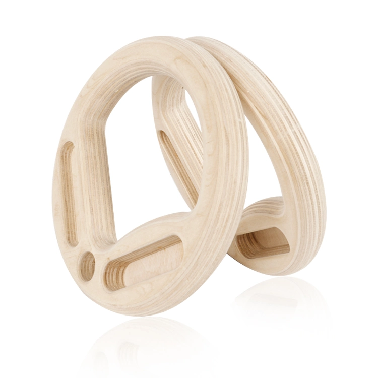 Fingerboard Climbing Wood Calisthenics Gym Rings Gymnastic Wooden Gym Rings