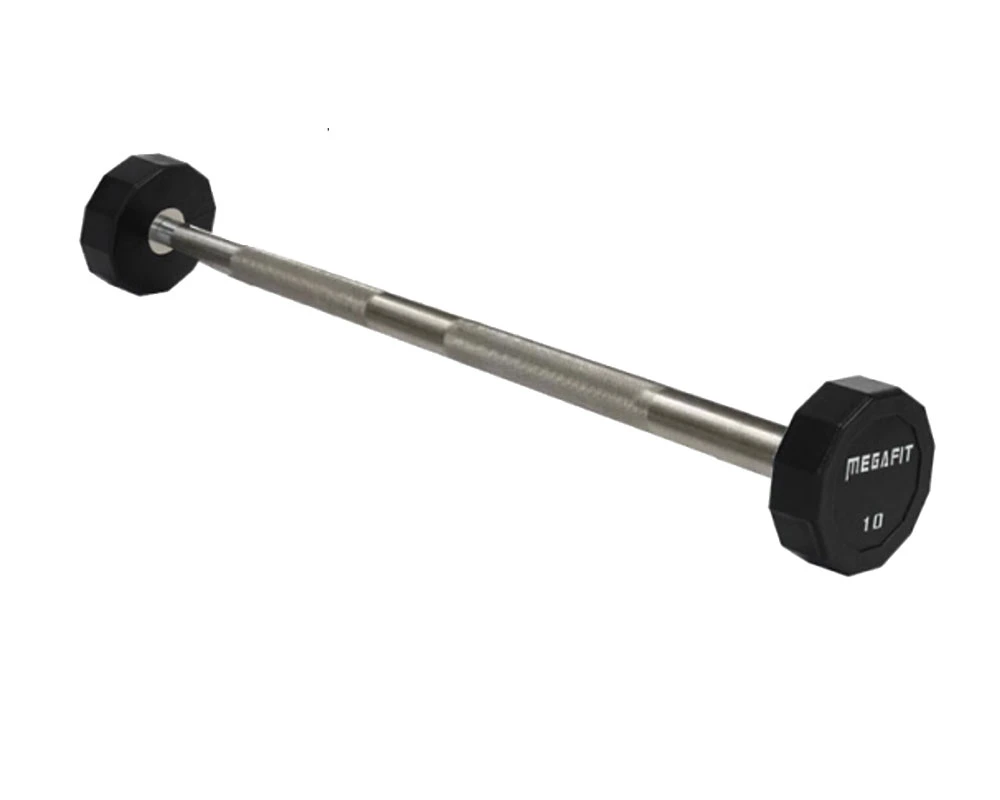 Gym 12 Deformed TPU Material Fixed Straight Bar Barbell Curved Bar Barbell