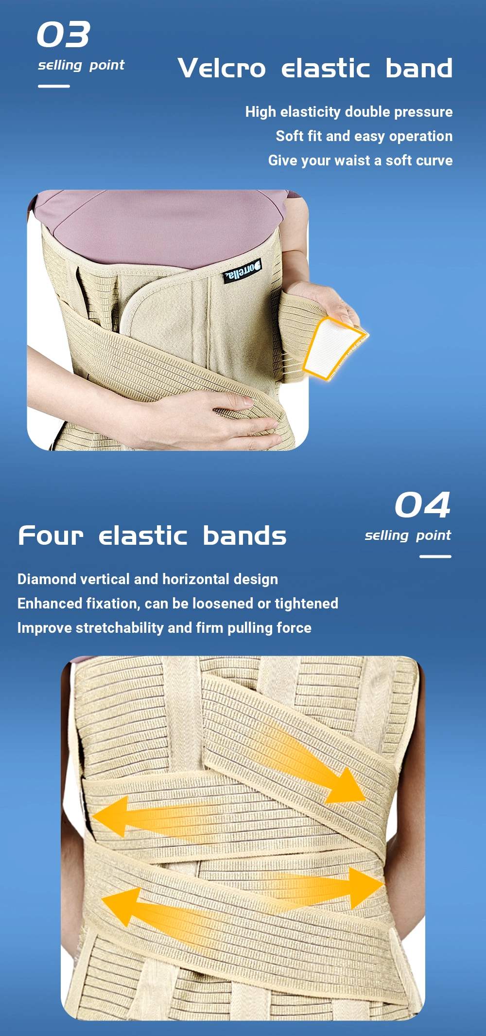 Comfort Waist Support Belt Providing Enhanced Abdominal and Waist Compression