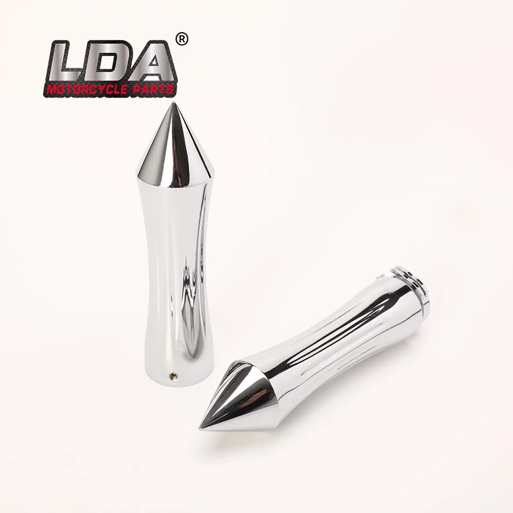 Motorcycle Handle Grips 1&quot; Compatible with Harley Davidson 1986-2007 Chrome Color