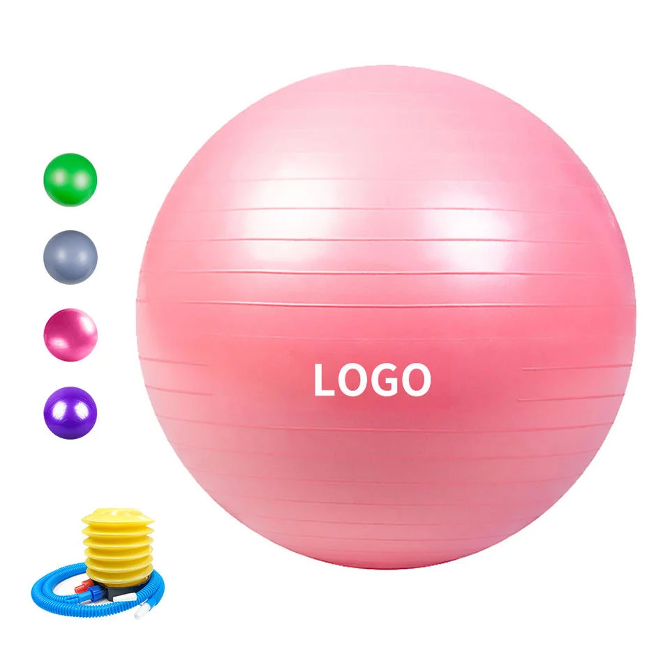 Eco-Friendly Custom Printed 65cm Anti-Burst PVC Gym Fitness Massage Exercise Yoga Ball