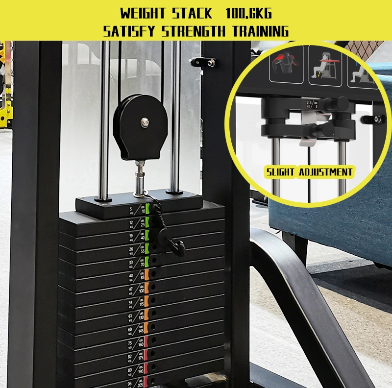 Seated Commercial Gym Body Building Chest Press Workout with Weight Stack