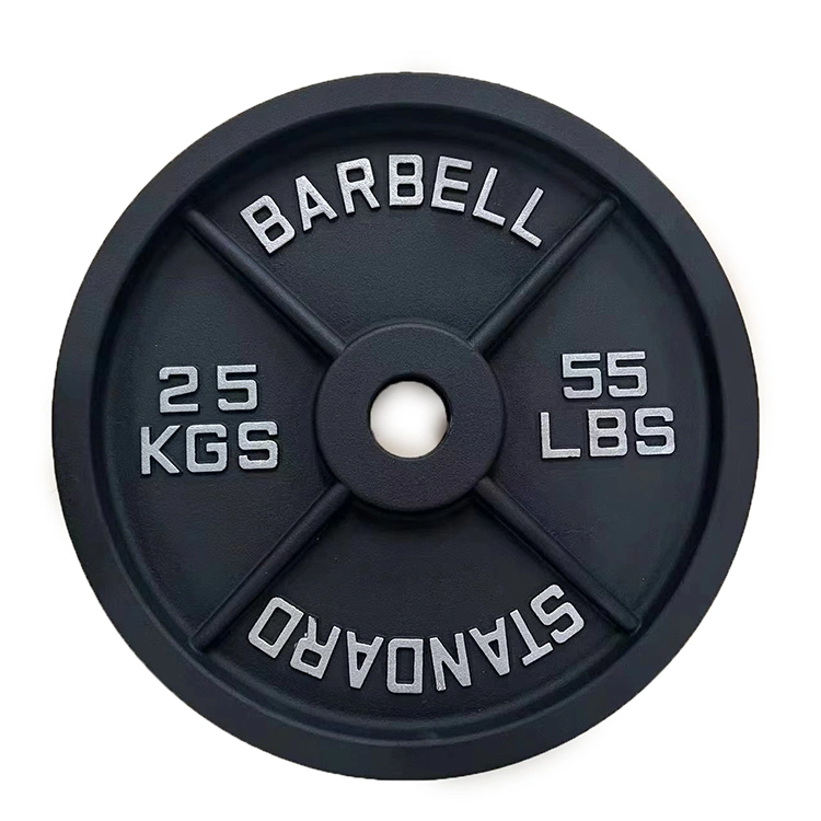 Wholes Hot Sale Gym Iron 50mm Power Pectoral Machine Barbell Strength Training Fitness Standard Plate Steel Magnetic Weight Plate Cast Iron 20kg Weight Plate