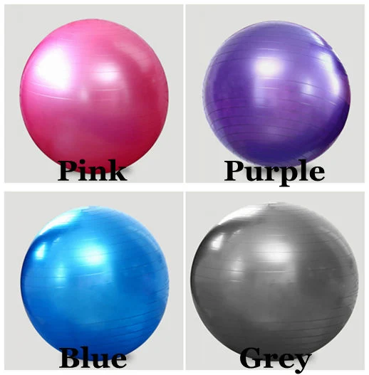 Customized Private Label Pilates Ball Low MOQ 75 Cm Thick Yoga Exercise Ball Natural Rubber Anti-Burst Yoga Ball