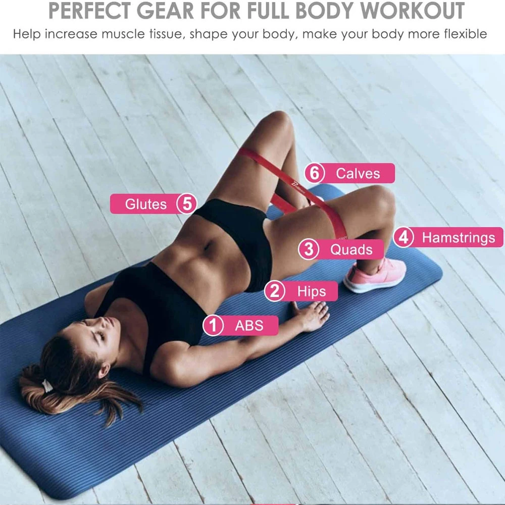 Resistance Bands for Workout Body Stretch Powerlifting