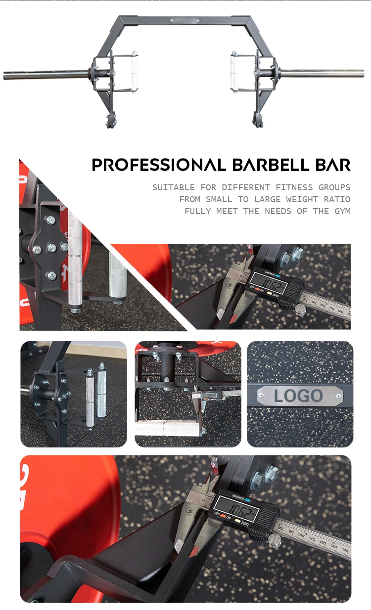 Gym Barbell Bar for Fitness Training Curved Fixed Weight Lifting Hex Trap Bar