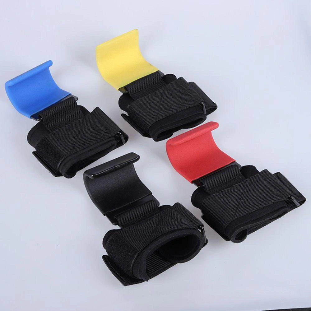 Double Hook Barbell Auxiliary Force Belt Wrist Guard Pull up Weight Lifting Power Hook