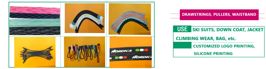 High Stretch Cycling Wears Silicone Printed Elastic Webbing Power Band with Reflective Customized Logo