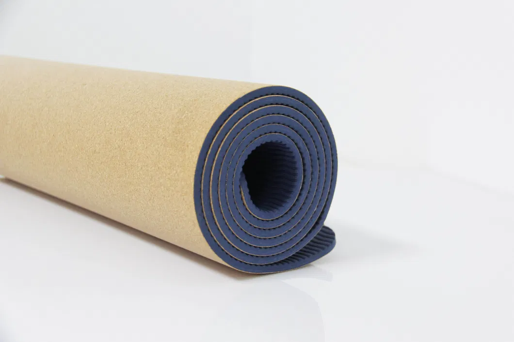 Hot Sell Home Exercise Premium Quality Custom Logo Non-Slip Natural Cork Yoga Mat