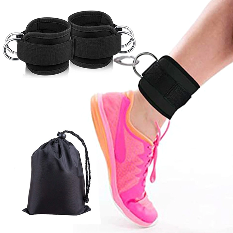 Ankle Straps for Cable Machines Padded Ankle Cuffs (Pair) - for Legs, Glutes, ABS and Hip Workouts Fits, Fully Adjustable &amp; Breathable Ankle Strap Set