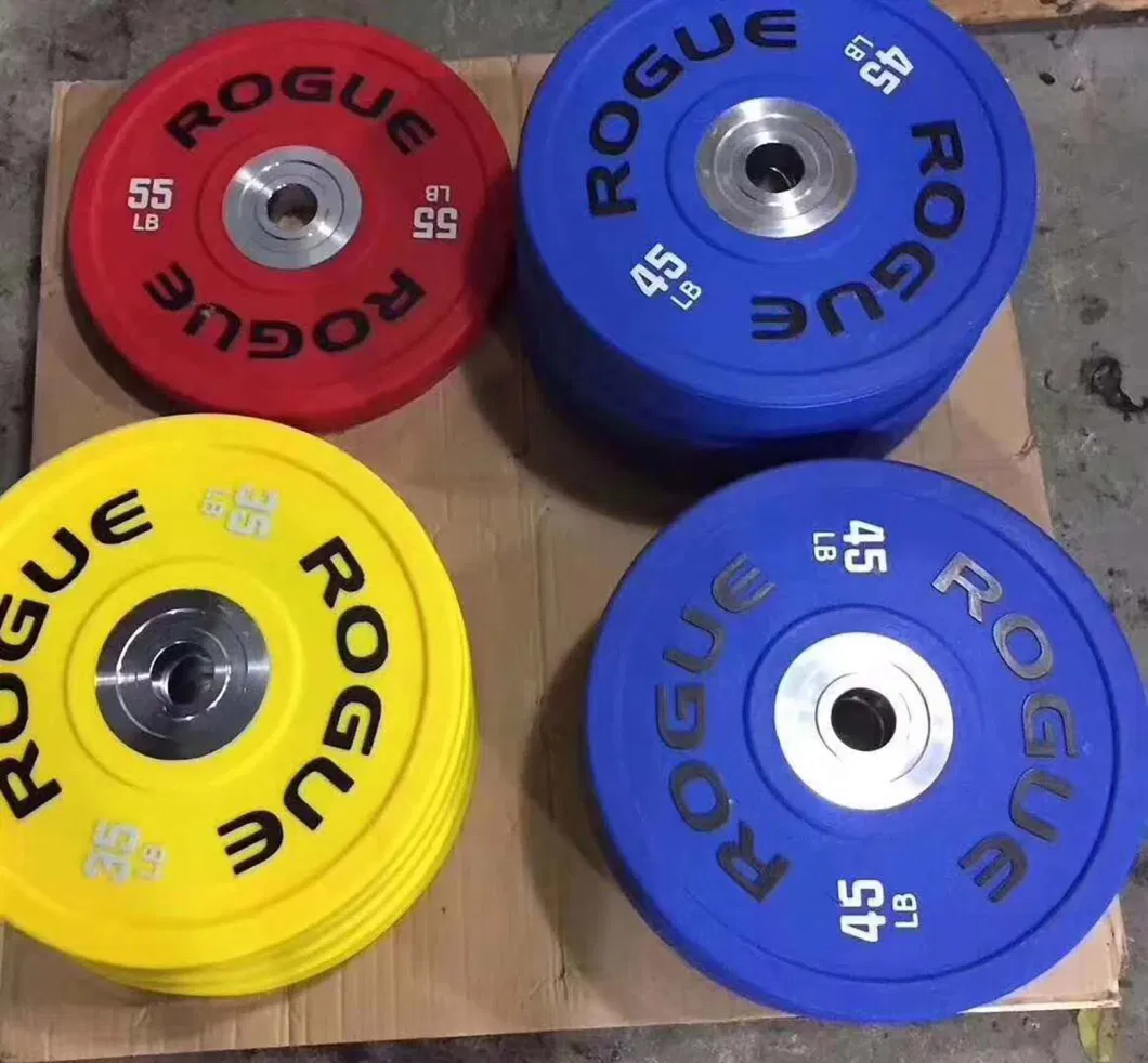 Colored Rubber Competitive Bumper Plates for Gym Training