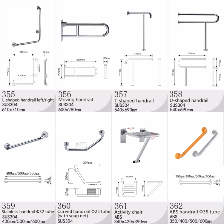 Stainless Steel 201 Indoor Pull up Grab Bar