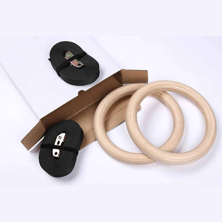 Best Price Wooden Fitness Gymnastic Rings for Gym