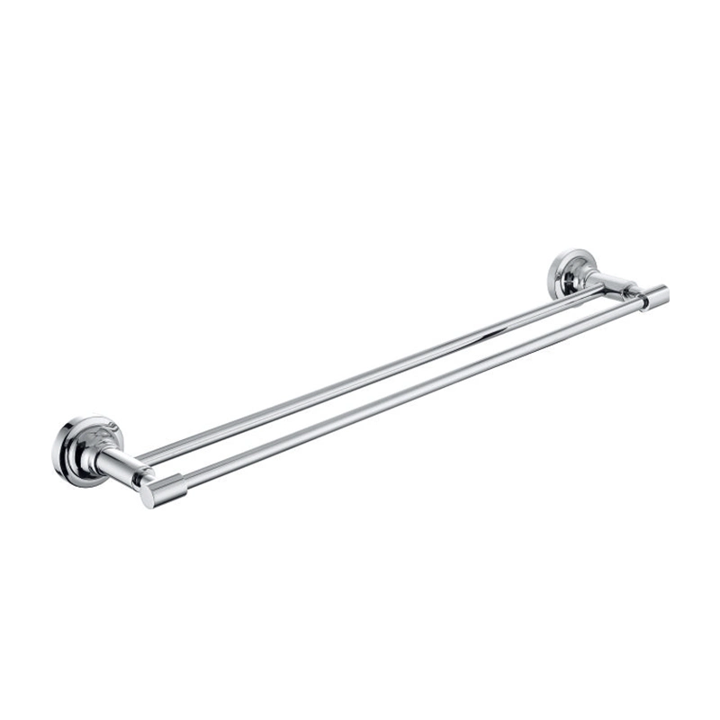 Bathroom Accessories 304 Stainless Round Square Shaped Double Towel Bar Towel Rail for Bathroom