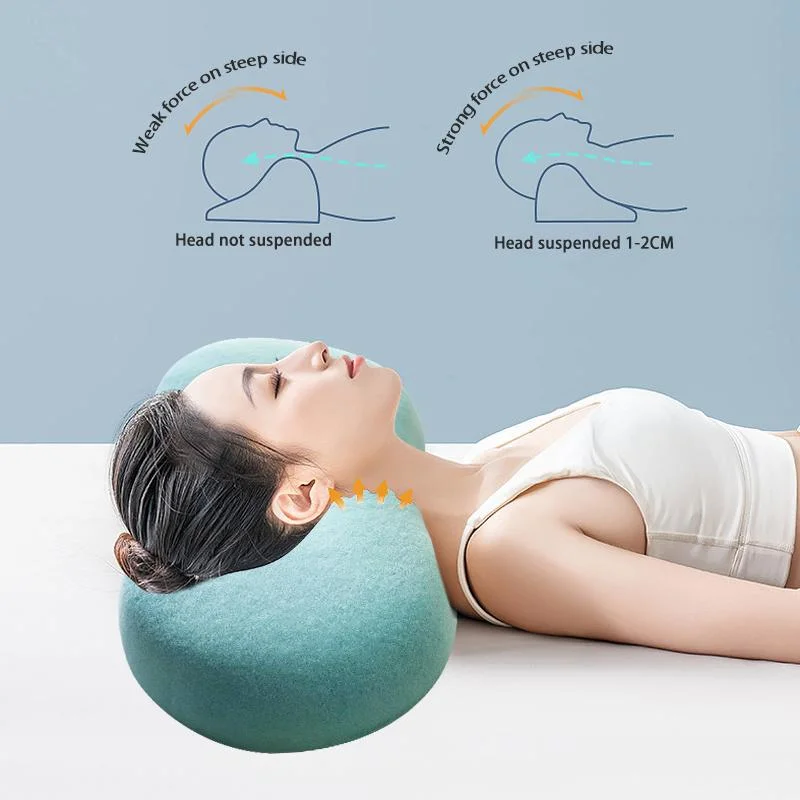 2023 New Design Quick Drying Peanut Shape Sleep Neck Pillow Customized Bedding Skin-Friendly Warm Pillow for Home Use