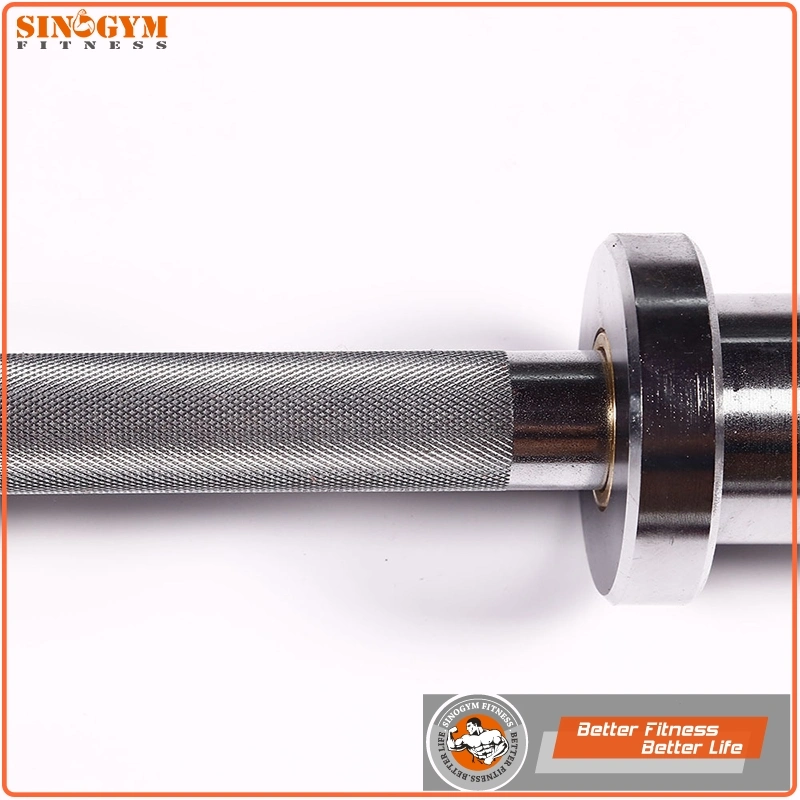 Polish Chromed Dumbbell Handle with Part of Knurling Shaft