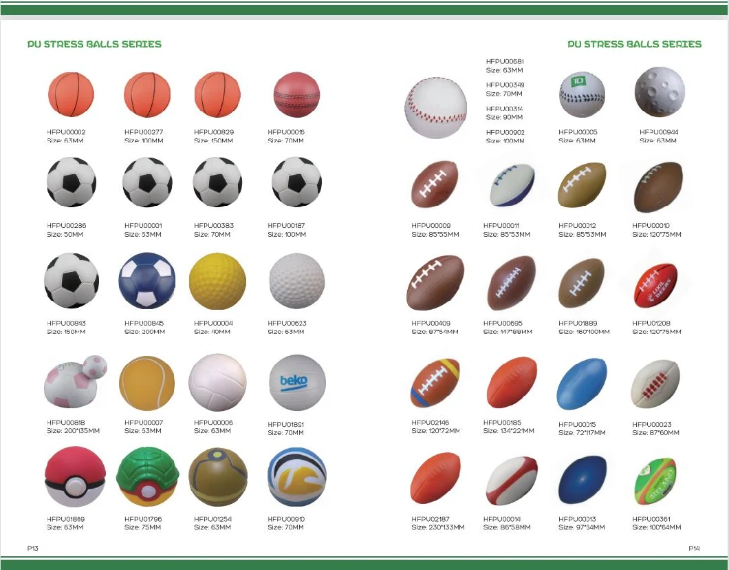 PU Stress Sports Ball Yo-Yos Balls Designs Novelties Toys