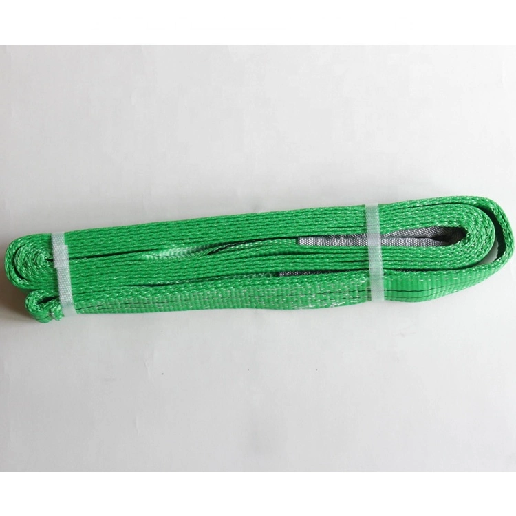 CE Certificate Polyester 2 Ton 3 Meter Green Lifting Straps Lifting Belt