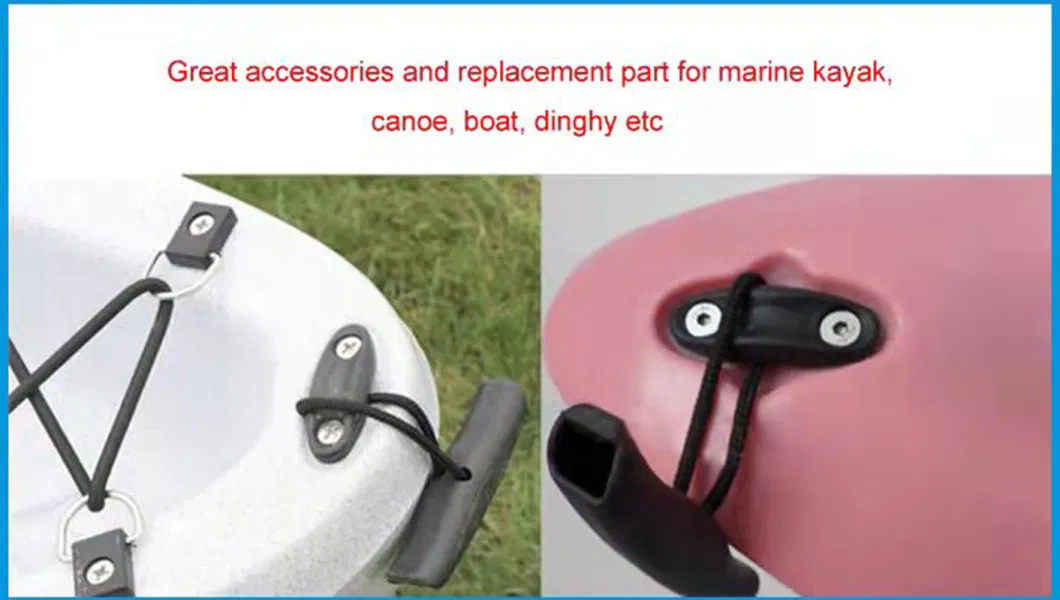 Easy Lift Handle Replacement Non-Slip Kayak Handle Set Handle Durable Canoe Drain Plug Kit with 4 Water Stoppers Bl15527