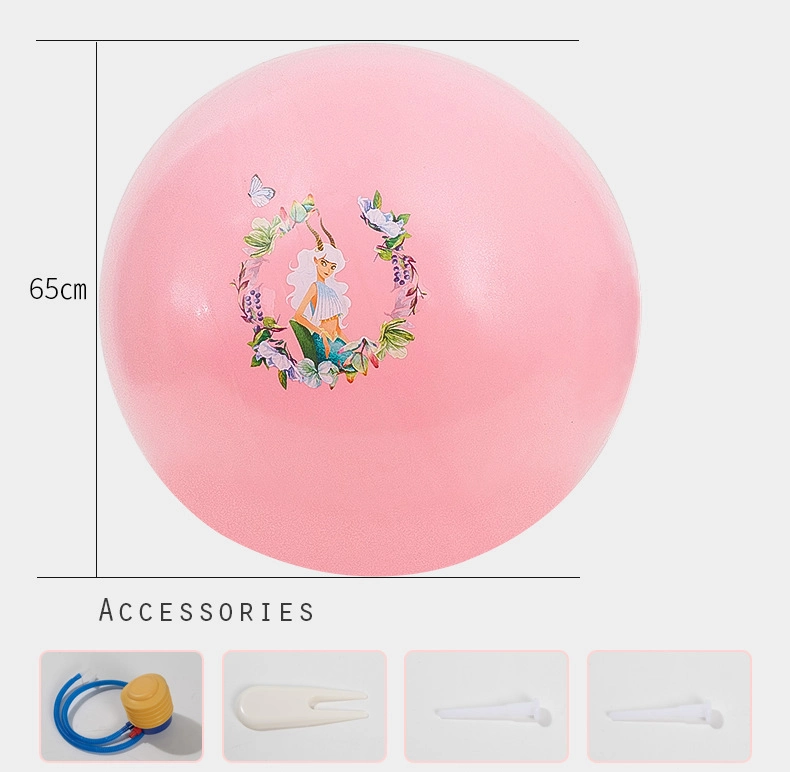 Extra Thick Anti-Burst Eco-Friendly 65cm Massage Exercise PVC Yoga Balance Ball