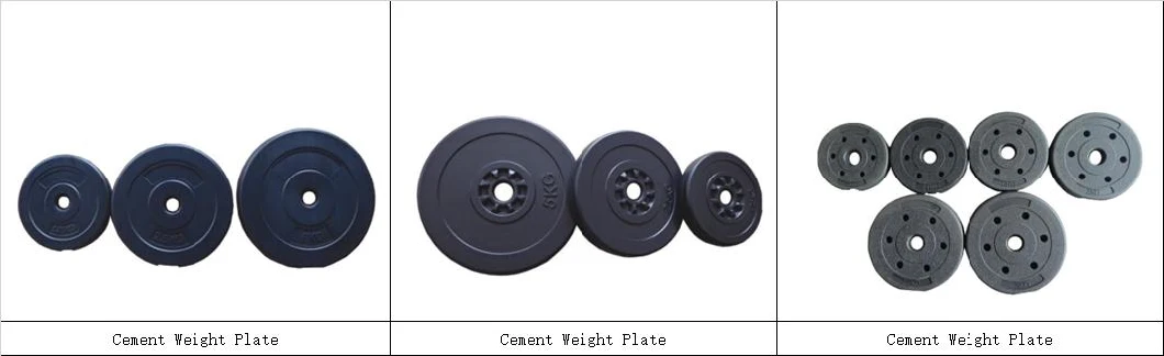 Tri Grips Black Rubber Coated Barbell Plate