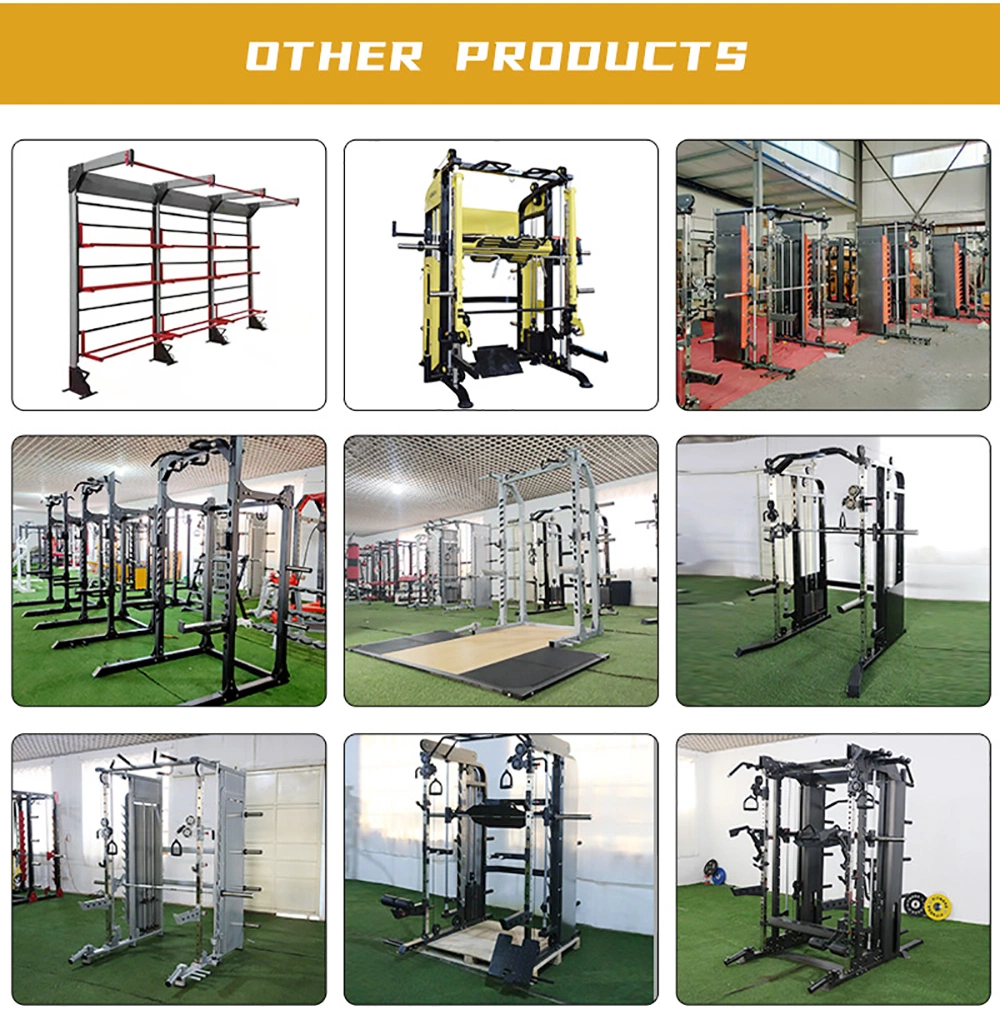Wall Mounted Commercial Squat Rack Gym Equipment Multifunctional Pull up Bar Fitness Adjustable Squat Rack