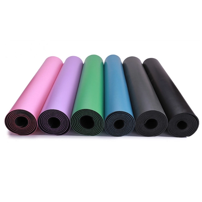 PU Yoga Mat with Alignment Lines Eco-Friendly Gym Exercise &amp; Fitness Mat