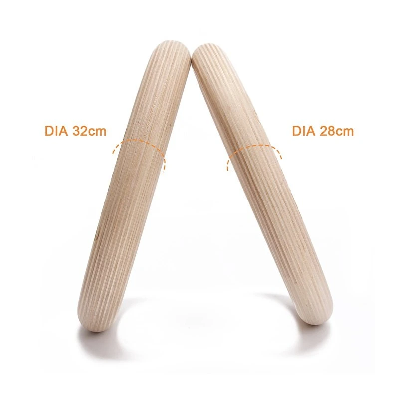 Factory Direct Sale Wooden Gym Rings Gym Exercise Gymnastic Rings with Training