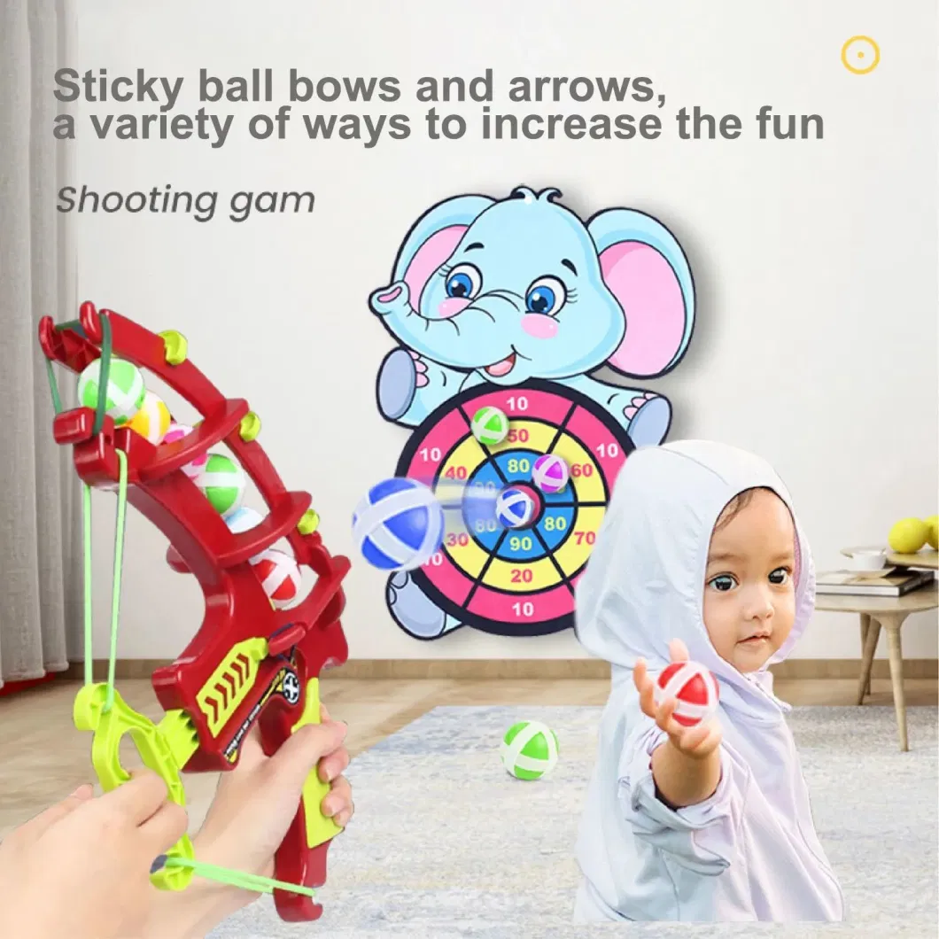 Montessori Throw Sport Slingshot Target Sticky Ball Dartboard Basketball Board Games Educational Children&prime;s Outdoor Game Toy