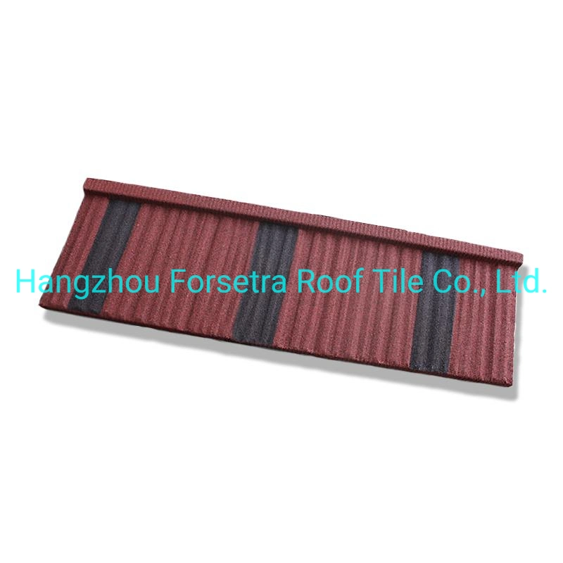 Chinese Traditional Type Noise Reduction Lower Cost Stone Coated Metal Roof Tiles