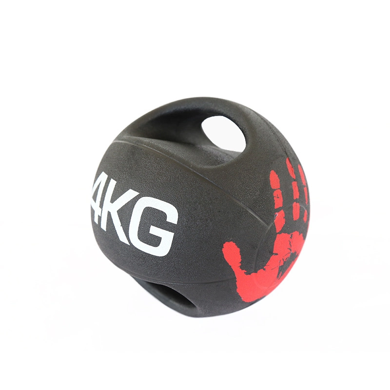 Handle Grip Rubber Gym Pilates Ball Double Dual Fitness Rubber Balls Training Elastic Balance Balls Wbb15376