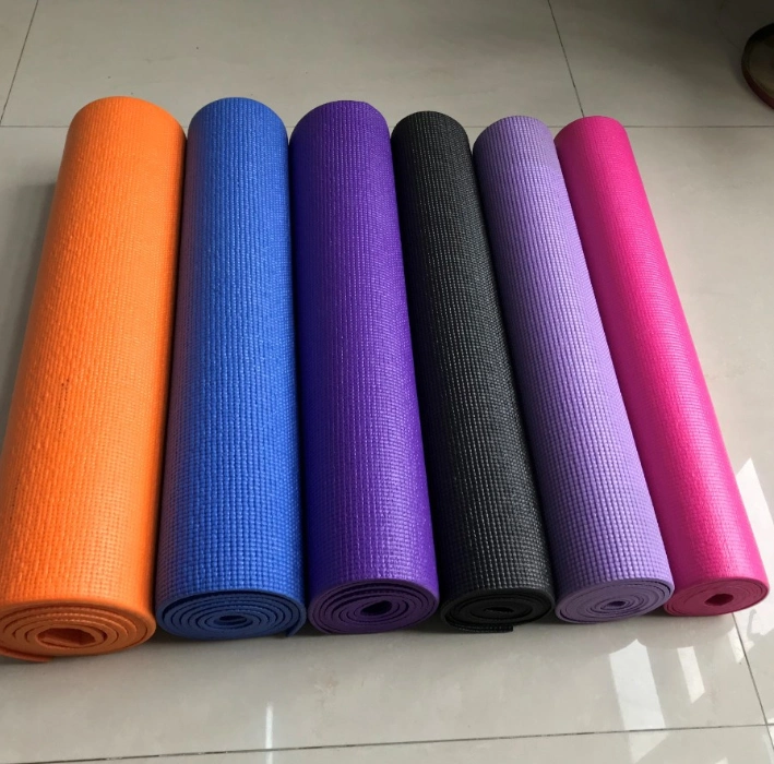 Home Exercise Gym Non-Slip Best Quality PVC 5mm Natural Yoga Mat