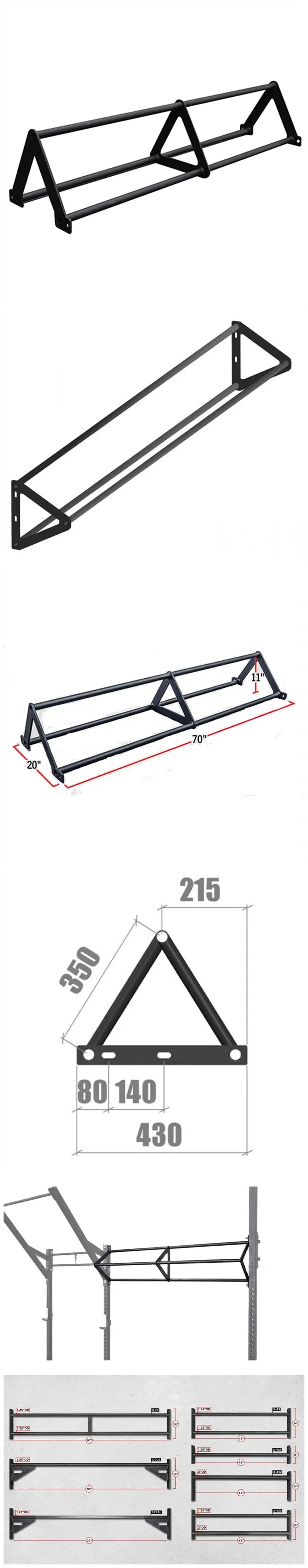 Crossfit Rig High Quality Cross Training Rig Accessories Professional Triangle Beam Cross Beam Pull up Attachment Triangle Bar